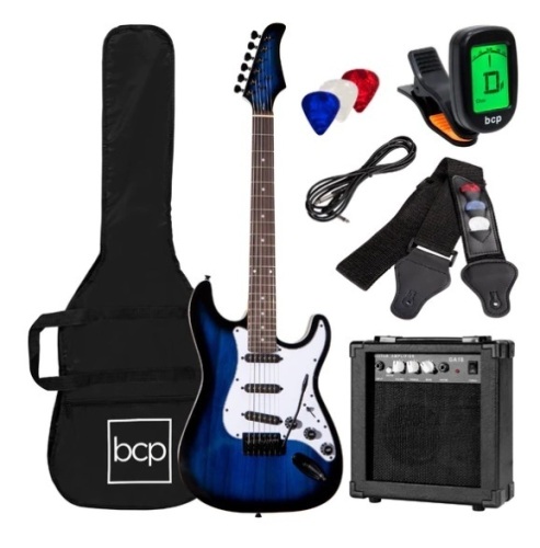Beginner Electric Guitar Kit w/ Case, 10W Amp, Tremolo Bar - 39in, Appears New - Lot 103