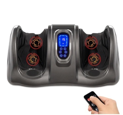 Therapeutic Foot Massager w/ High Intensity Rollers, Remote, 3 Modes, Appears New - Lot 105
