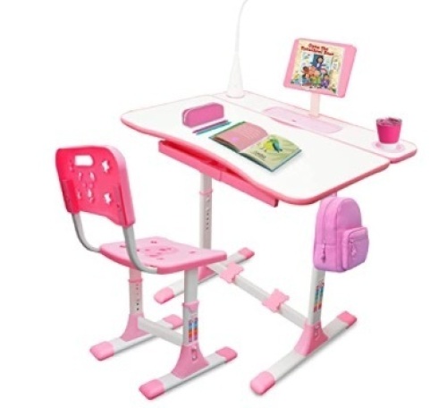 Height Adjustable Kids Desk and Chair Set for Ages 4-12, Appears New - Lot 112