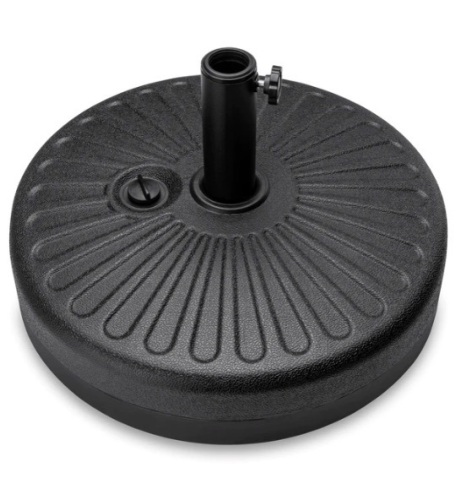 Plastic Patio Umbrella Base Pole Holder Accessory w/ Adjustable Knob, Appears New - Lot 141
