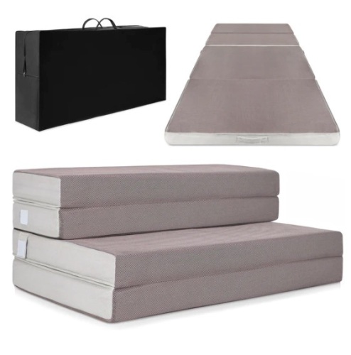 Folding Portable Mattress Topper w/ Plush Foam - 4in, Appears New - Lot 145