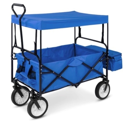 Utility Wagon Cart w/ Folding Design, 2 Cup Holders, Removable Canopy, Appears New - Lot 151