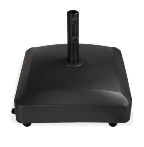 Fillable Mobile Umbrella Base Stand w/ 4 Wheels, 2 Locks, 123lb Capacity, Appears New - Lot 162