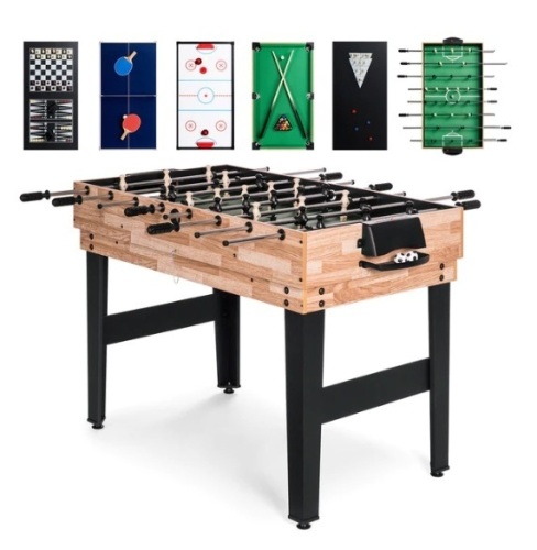 10-in-1 Combo Game Table Set w/ Pool, Foosball, Ping Pong, Chess - 2x4ft, Appears New - Lot 164