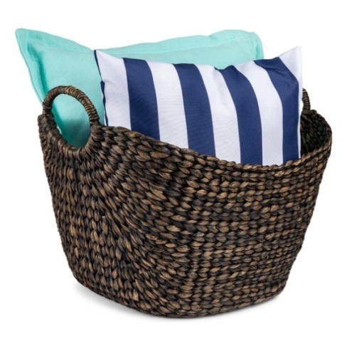 Large Multi-Purpose Seagrass Storage Basket w/ Handles, Appears New - Lot 166