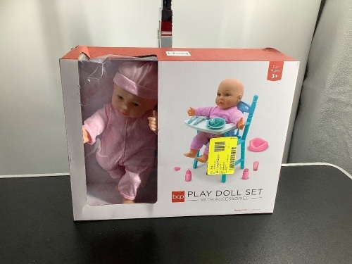 Play Doll Set with Accesories, Appears New - Lot 201