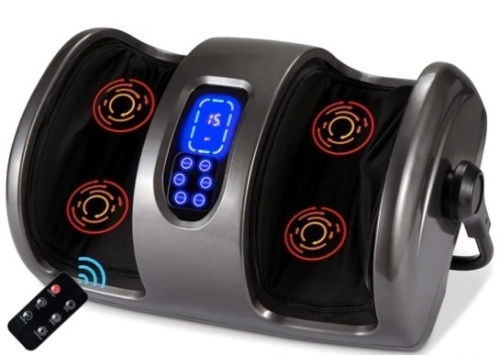 Reflexology Shiatsu Foot Massager w/ High-Intensity Rollers, Remote Control, Appears New - Lot 248