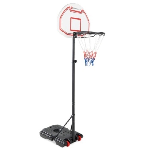 Kids Height-Adjustable Basketball Hoop, Portable Backboard System w/ Wheels, Scuffed, Ecommerce Return - Lot 265