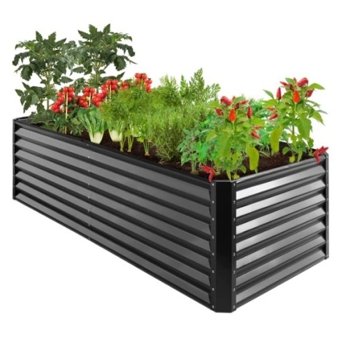 Outdoor Metal Raised Garden Bed for Vegetables, Flowers, Herbs - 8x4x2ft, Appears New - Lot 173