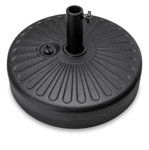 Plastic Patio Umbrella Base Pole Holder Accessory w/ Adjustable Knob, Appears New - Lot 182