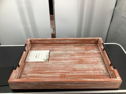 Rustic Ottoman Tray, Appears New - Lot 300