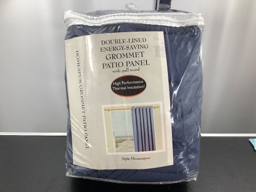 Double Lined Energy Saving Grommet Patio Panel, Appears New - Lot 312