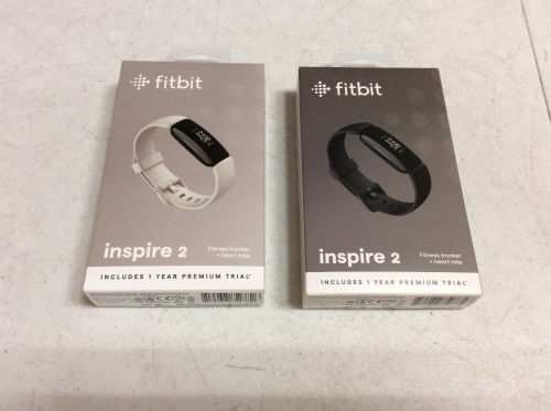 Lot of (2) Fitbit Inspire 2 Health & Fitness Trackers - New - Lot 90