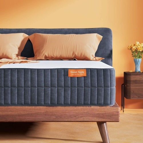 Sweetnight 10 Inch Gel Memory Foam Mattresses for Back Pain Relief/Motion Isolation & Cool Sleep, Flippable Comfort from Soft to Medium Firm, Full - Appears New   - Lot 94