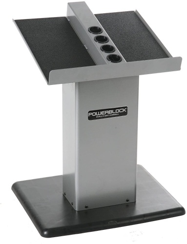 POWERBLOCK Large Column Stand, Silver/Black - Appears New - Lot 147