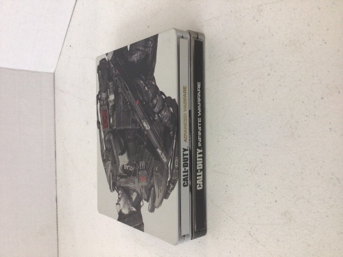 Lot of 2 Xbox One Steelbook Games, Call of Duty Advanced Warfare, Call of Duty Infinite Warfare, Appears New - Lot 155