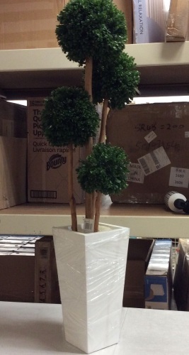 3' Boxwood Topiary Artificial Tree - E-Comm Return - Lot 275