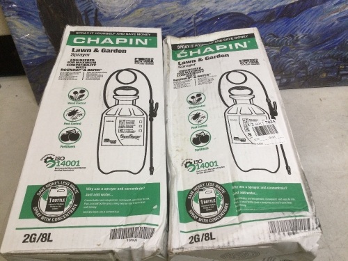 Lot of (2) Chapin 2 Gal Lawn & Garden Sprayers - Appear New - Lot 325