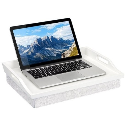 Rossie Home Wood Lap Tray for 15.6" Laptop with Pillow - Appears New  - Lot 349