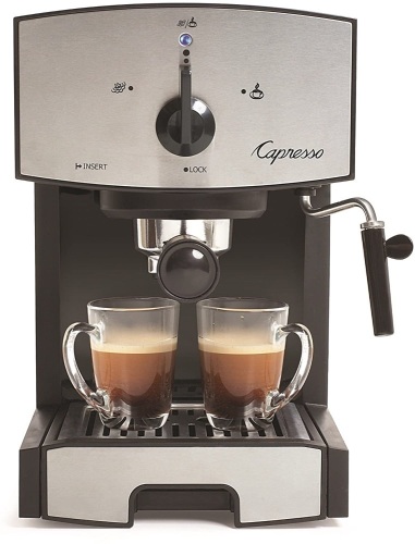 Capresso 117.05 Stainless Steel Pump Espresso and Cappuccino Machine EC50, Black/Stainless - Appears New  - Lot 505