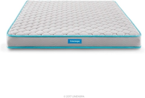 Linenspa 6-Inch Spring Mattress, Twin - Appears New in Damaged Box - Lot 587