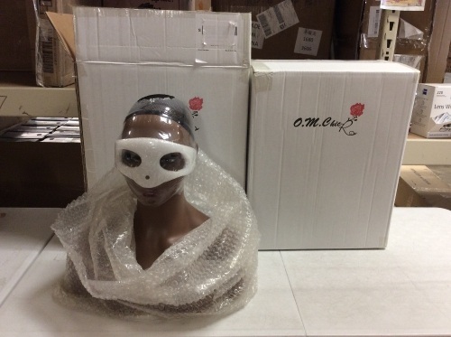 Lot of (2) Mannequin Head Bust Wig Display Stands - Appear New  - Lot 592