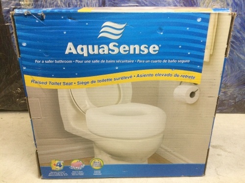 Aqua Sense Economy Raised Toilet Seat - Appears New - Lot 1011