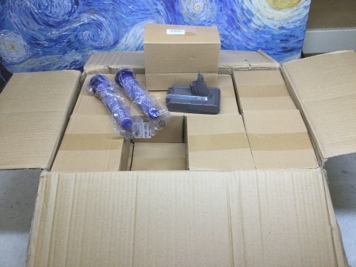 Case of (28) Dutyone Upgrade 3.5Ah Replacement Batteries,  2Pcs Filters and 1Pc Brush 21.6V Li-ion Battery - New - Lot 1138
