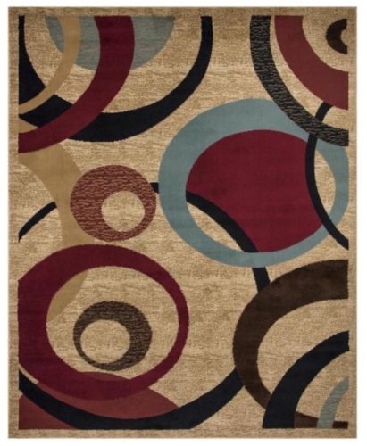 Ottomanson Contemporary Beige Abstract Area Rug 7'10" x 9'10" - Appears New  - Lot 616