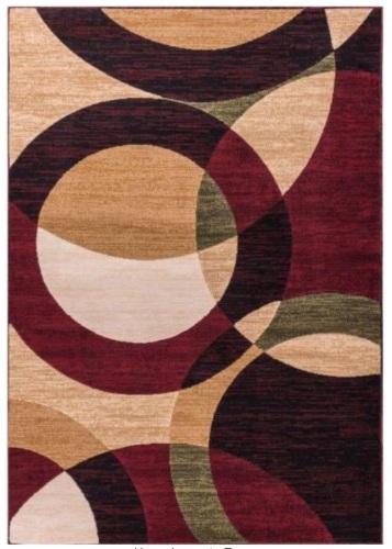 Dulcet Bingo Red 7'10" x 9'10"  Modern Geometric Area Rug - Appears New  - Lot 252