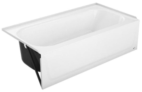 Bootz Industries Maui Plus 60" Left Drain Rectangular Alcove Soaking Bathtub in White - Appears New  - Lot 513
