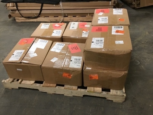 Lot of (8) Cases of Stonewall White 12" x 12" x 9mm Porcelain Mesh-Mounted Mosaic Tile (5 sq. ft. / case) - Appear New  - Lot 315
