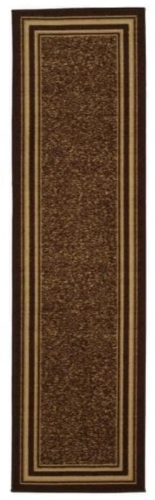 Ottomanson Ottohome Collection Brown Bordered Design 2'7" x 9'10" Runner - Appears New  - Lot 543