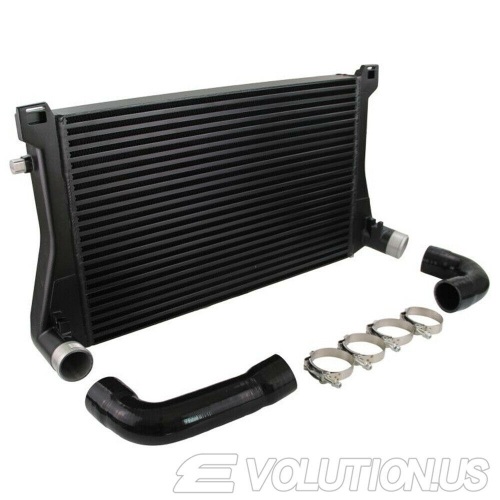 Black Intercooler + Pipe Kit For A3/S3 / VW Golf GTI R MK7 EA888 1.8T 2.0T TSI - Appears New  - Lot 78