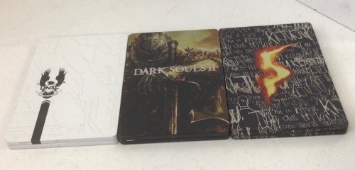 Lot of 3 Xbox 360 Steelbook Games, Resident Evil 5, Dark Souls II, and Halo 4, E-Commerce Return,  - Lot 181