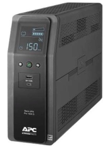 APC BR1500MS 1500VA Back-UPS Pro Sinewave Battery Backup & Surge Protector with 10 Outlets & 2 USB Ports - Appears New  - Lot 85