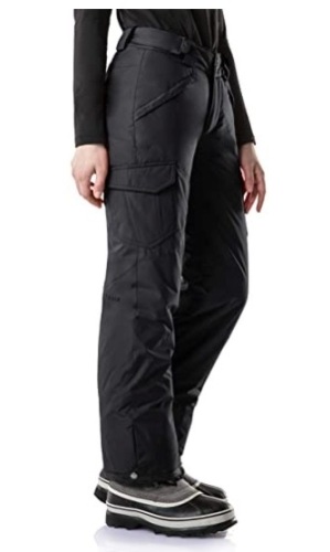 TSLA Women's Winter Snow Pants, Waterproof Insulated Ski Pants, Ripstop Snowboard Bottoms, Size Large, New with Tags - Lot 182