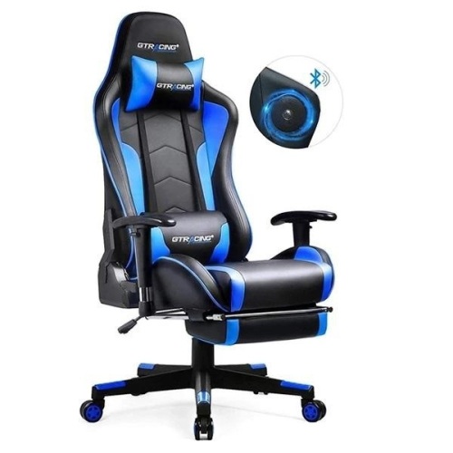 GTRacing Gaming Chair with Bluetooth Speakers - Appears New  - Lot 99