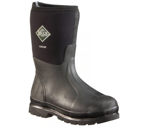 The Original Muck Boot Company Chore Mid Waterproof Work Boots for Men - Black - 9M, E-Commerce Return - Lot 188