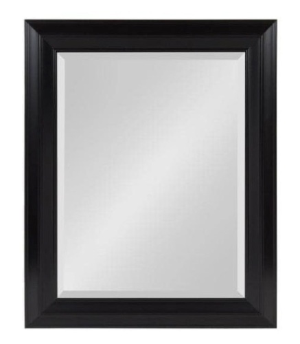 Medium Rectangle Black Beveled Glass Contemporary Mirror 29.63" x 23.63" - Appears New  - Lot 774