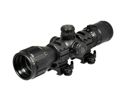 UTG 3-9X32 1" BugBuster Scope, AO, RGB Mil-dot, QD Rings , Black, Appears New - Lot 193