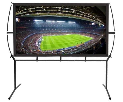 Projector Screen with Stand Foldable Portable Movie Screen 120 Inch, New in Box - Lot 195