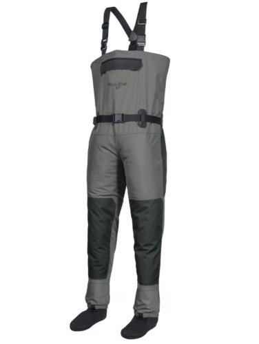 White River Fly Shop Montauk Chest Waders for Men - Grey - XL Regular, E-Commerce Return - Lot 199