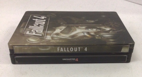 Lot of 2 PS4 Steelbook Games,  Fallout 4, and Uncharted 4, E-Commerce Return - Lot 406