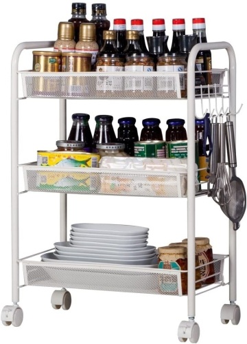 3 Tier Mesh Kitchen Trolley - Appears New - Lot 1110