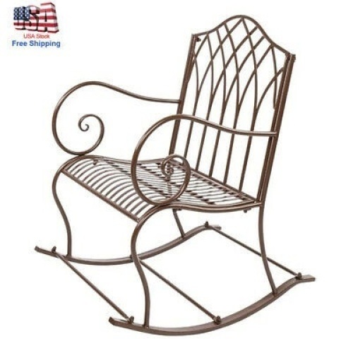 Set of 2 Outdoor Patio Rocking Chairs - Appear New  - Lot 394