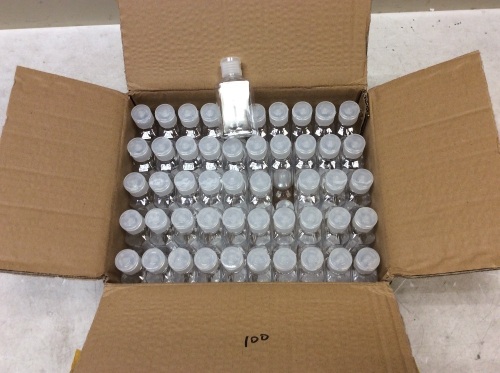 Case of (100) Small Hand Sanitizer Style Bottles - New - Lot 574
