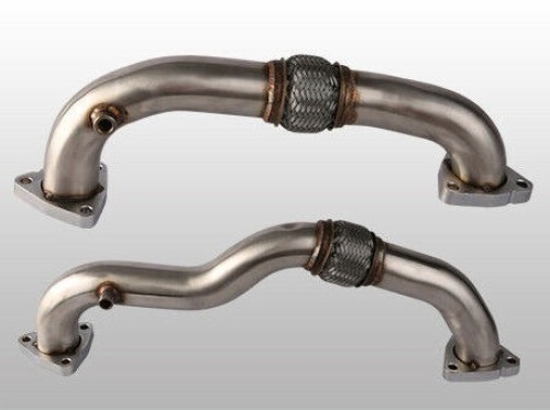Heavy Duty Polished Up Pipes For 2008-2010 Ford 6.4L Powerstroke Diesel No EGR - New   - Lot 754