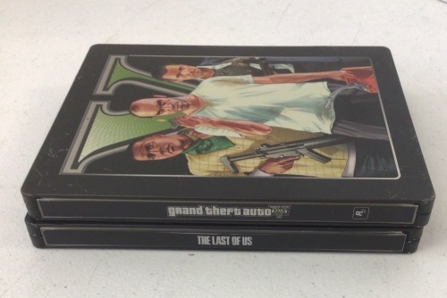 Lot of 2 PS3 Steelbook Games, Grand Theft Auto V, and The Last of Us, E-Commerce Return - Lot 437