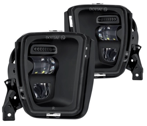 Lumen Projector LED Fog Lights for Dodge Ram 1500 2013-18 - New - Lot 619